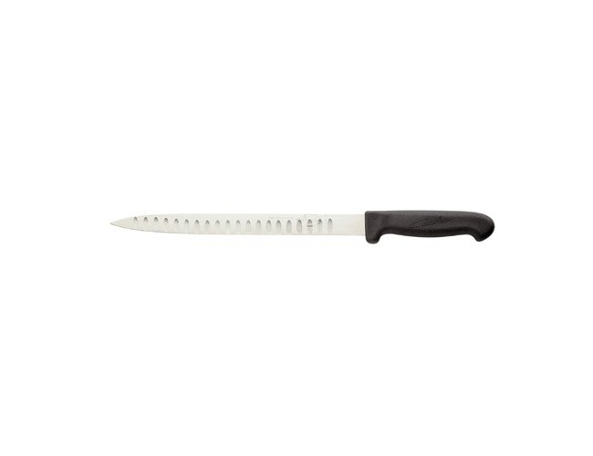 Cuchillo para escalope mango pequeño hoja flexible alveolada