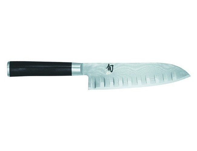 Cuchillo Shun Damasco Santoku Alveolado 18cm